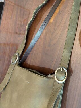 espe green grey shoulder bag